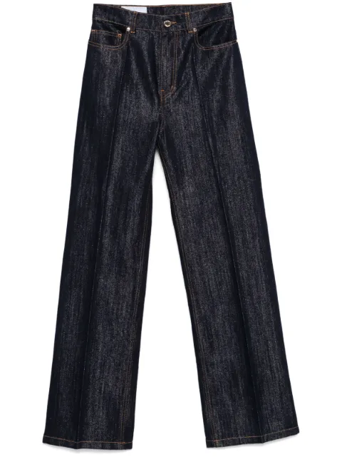 Casablanca lurex-detail straight-leg jeans Blue WF24TR22701