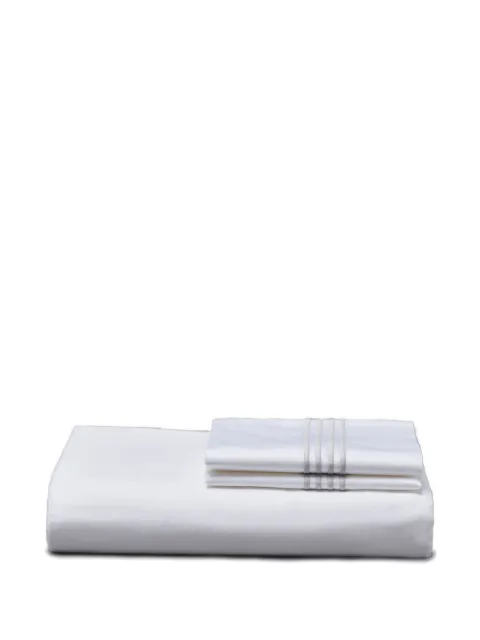 Thom Browne 4-Bar duvet set (265cm x 230cm) White UXU075AF0484