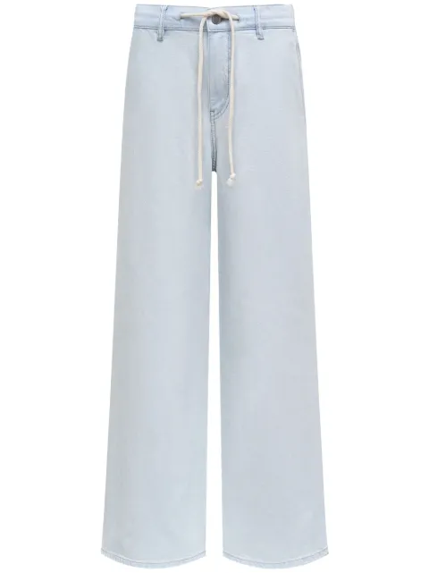 12 STOREEZ 433 low-rise wide-leg organic cotton jeans Blue 125199