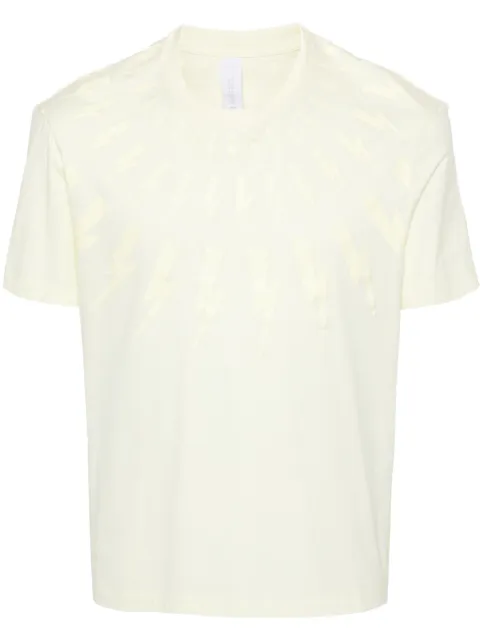 Neil Barrett Thunderbolt-print cotton T-shirt Yellow MY70007SY524