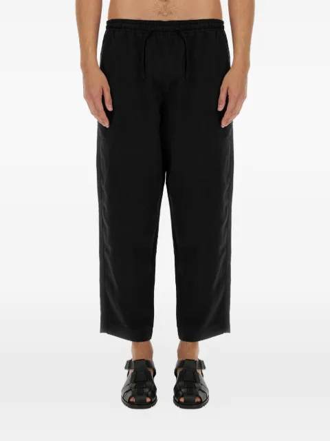 YMC drawstring-waist track pants Black P4WAC