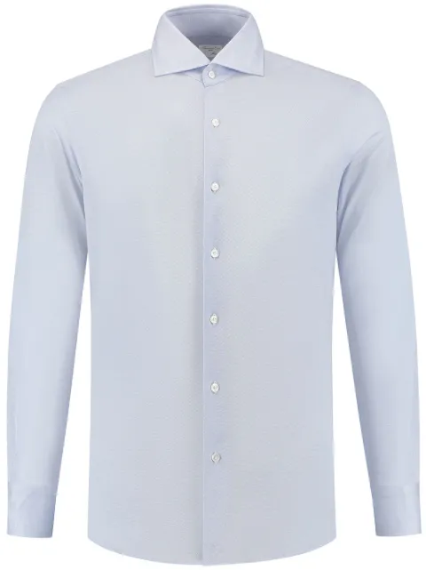 Finamore 1925 Napoli Eduardo cotton shirt Blue 180008P4053