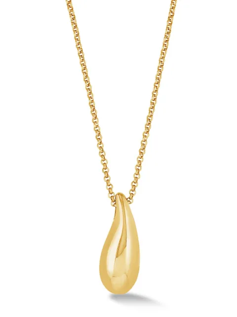 DOWER AND HALL Lucky Teardrop necklace Gold PEBP21MV22
