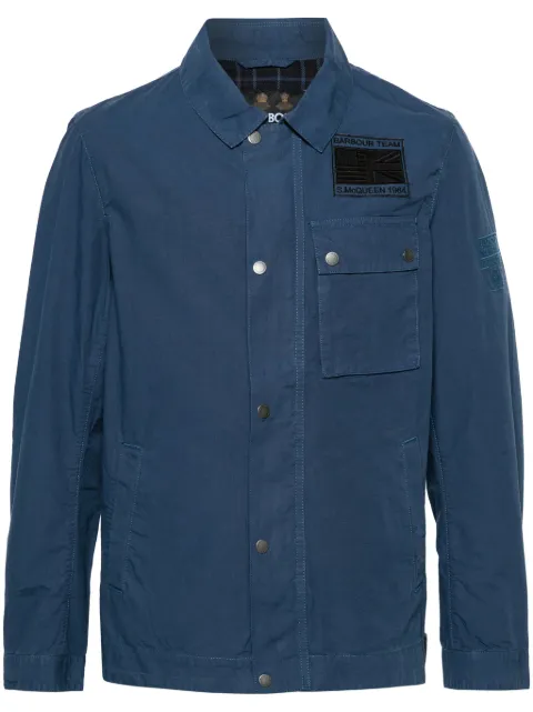 Barbour Workers cotton shirt jacket Blue MCA0976BL52