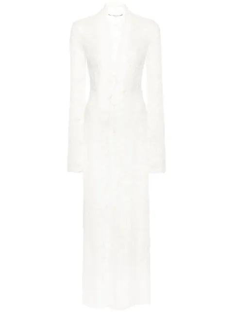 MANURÍ Sally lace midi dress White MRFW24DR9VIPL07