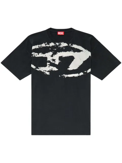 Diesel T-Boxt-N14 flocked-logo T-shirt Black A130490DQAU