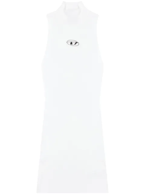 Diesel M-Onervax mock-neck dress White A123960DLAX