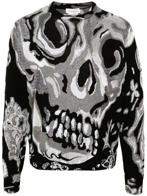 Alexander McQueen skull graphic sweatshirt Grey 795771Q1BAI
