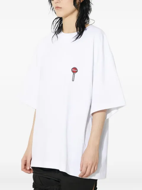 Fiorucci embroidered T-shirt White M01FPTSH103CJ01WH03
