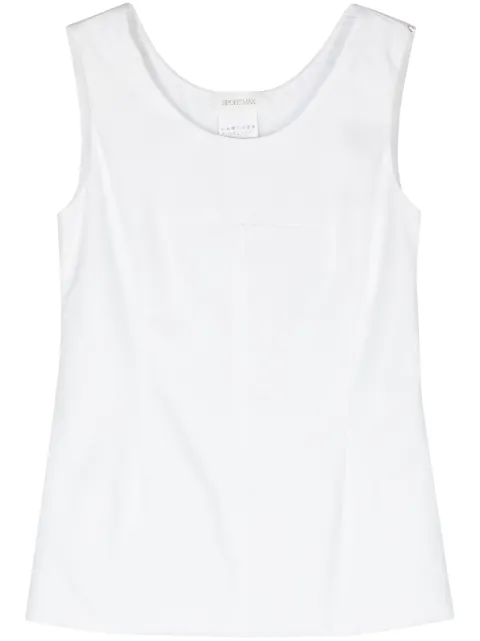 Sportmax padded-panels sleeveless blouse White 2412941123600