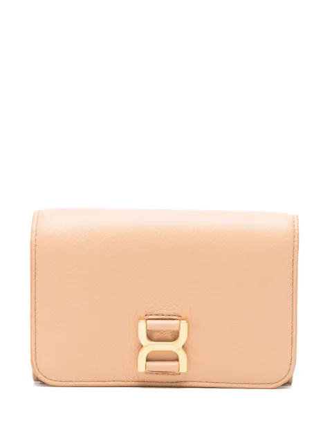 Chloé tri-fold leather wallet Neutrals CHC23AP097I31