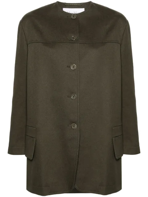 Max Mara Recital twill shirt jacket Green 2411041083600