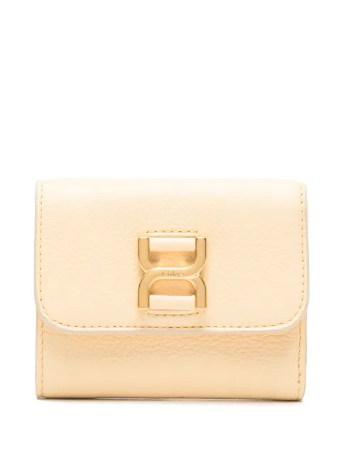 Chloé tri-fold leather wallet Yellow CHC23AP099I31