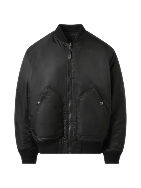 Diesel bomber jacket in padded nylon with Oval D Black A144080HCAS