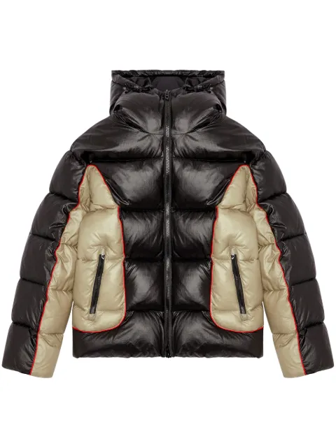 Diesel W-Ostend panelled padded jacket Black A144050DBCH