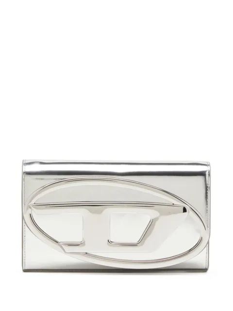 Diesel wallet bag in mirrored leather Silver X09809PS202