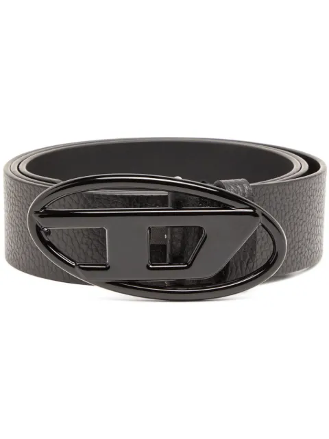Diesel B-1dr logo-buckle belt Black X08516P4231