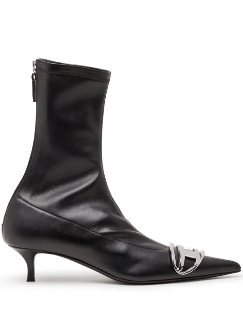 Diesel D-Venus leather boots Black Y03409PR818