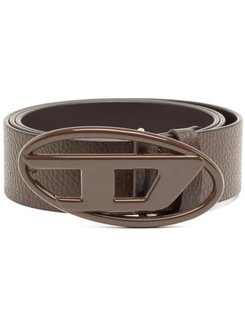 Diesel B-1dr logo-buckle belt Brown X08516P4231