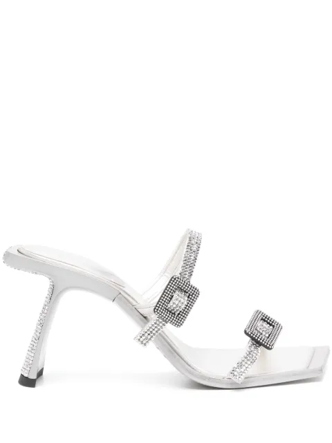 Benedetta Bruzziches crystal-embellished sandals Silver SS24047