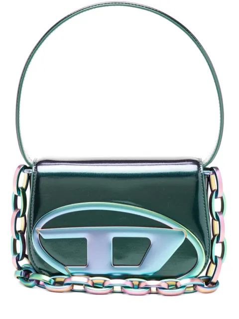 Diesel 1DR faux-leather shoulder bag Green X08396P6832
