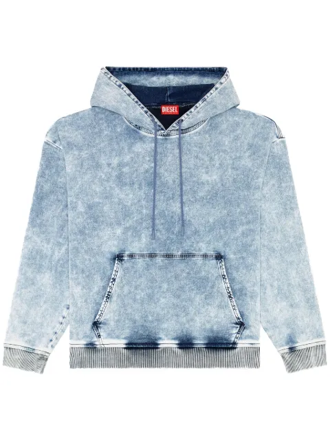 Diesel D-Um-Rib denim hoodie Blue A152020CBDN