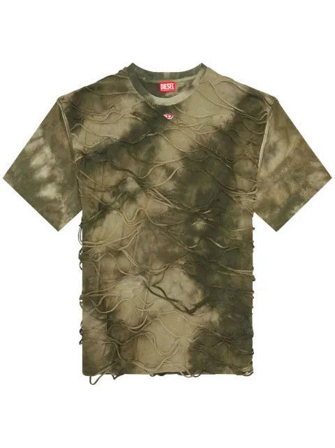 Diesel T-Boxket textured tie-dye T-shirt Green A148520ANAY