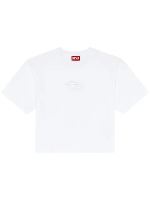 Diesel T-Buxt-Crop-Od cotton T-shirt White A150960NIAX