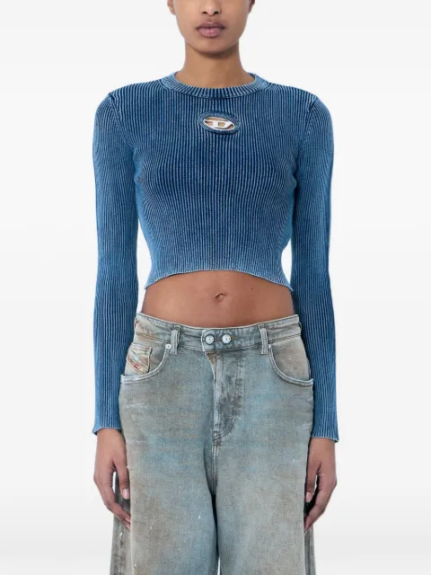 Diesel M-Anchor-A cut-out ribbed top Blue A148100ANAH