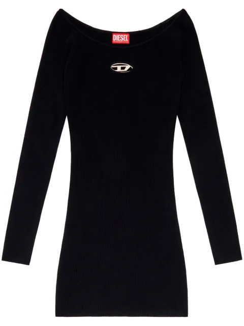 Diesel M-Vera ribbed mini dress Black A141880DLAX
