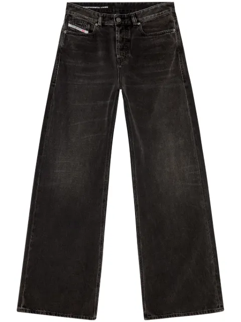 Diesel 1996 D-Sire low-rise wide-leg jeans Black A0692509J96