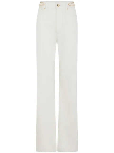 Rabanne paillette-embellished flared jeans White 24FCPA245CO0526