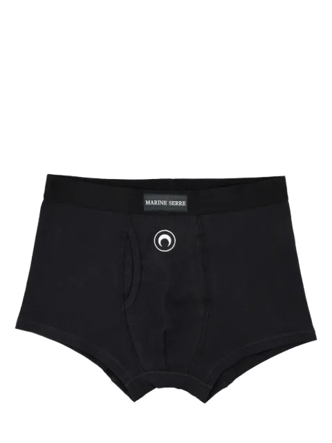 Marine Serre Crescent Moon-embroidered boxers Black MUW030CJER0011BK99
