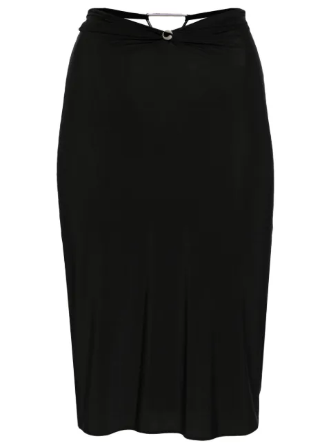 Coperni Triangle-hardware midi skirt Black COPJ55568