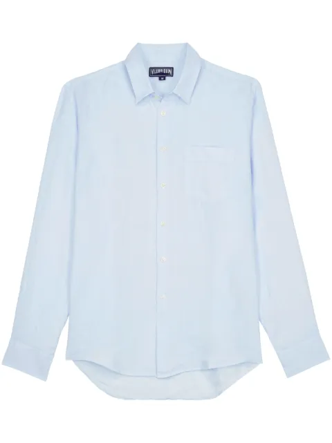 Vilebrequin Caroon linen shirt Blue CRSU3U00