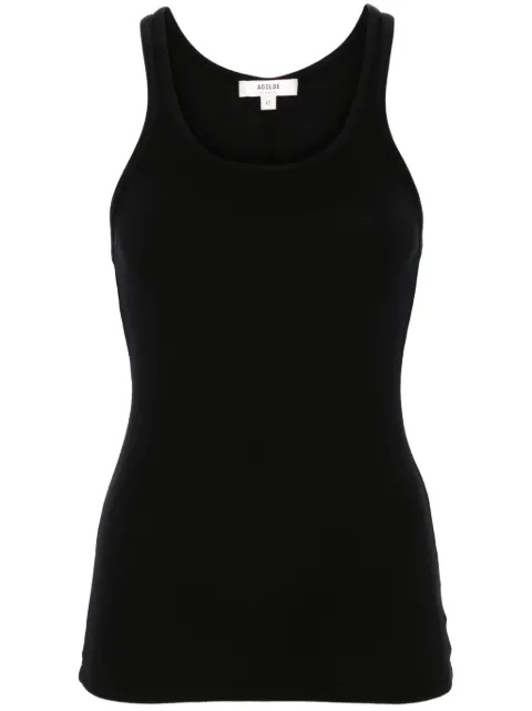 AGOLDE sleeveless ribbed-knit top Black A7278B1095