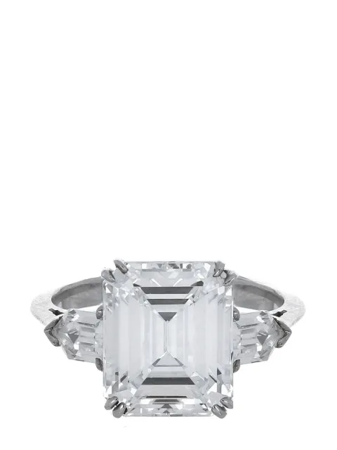 Fantasia by Deserio 14kt white gold cubic zirconia ring White F601