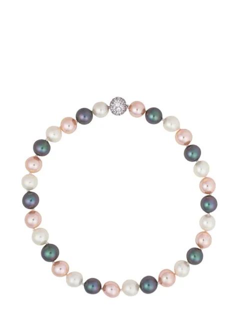 Fantasia by Deserio faux-pearl sterling silver necklace Neutrals NPV12