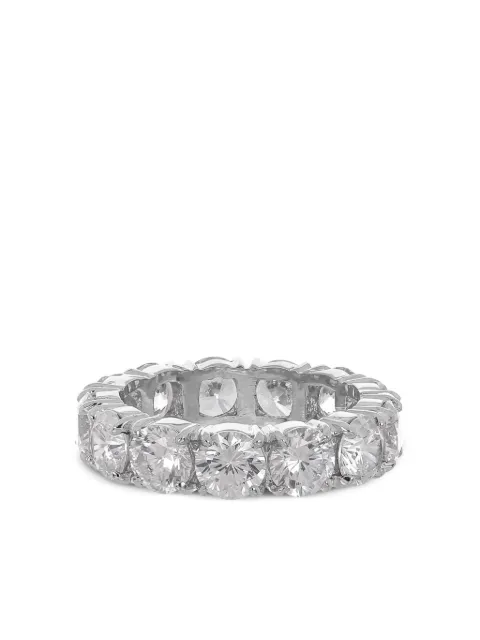 Fantasia by Deserio 14kt white gold eternity ring Silver F954