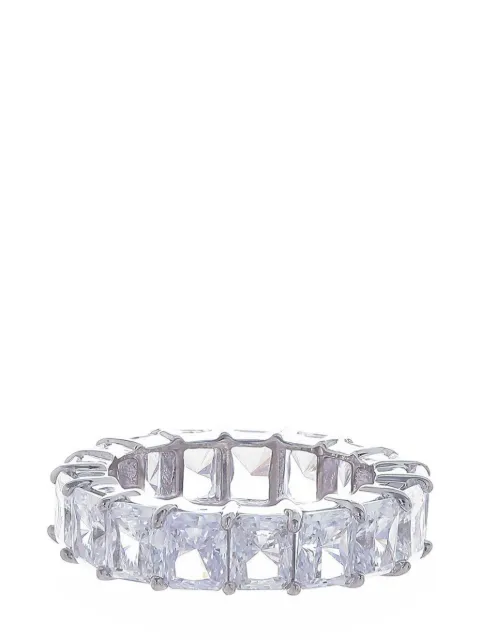 Fantasia by Deserio 14kt gold vermeil eternity band ring Silver F922