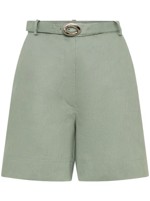Nicholas Lavinia linen shorts Green S24SH103C