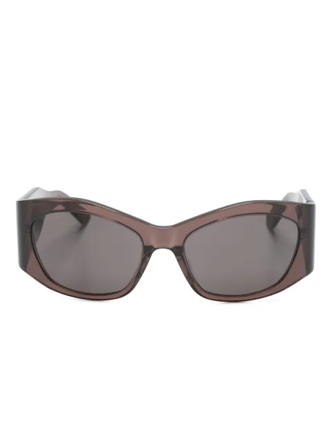 Balenciaga Eyewear transparent geometric-frame sunglasses Brown BB0329S004