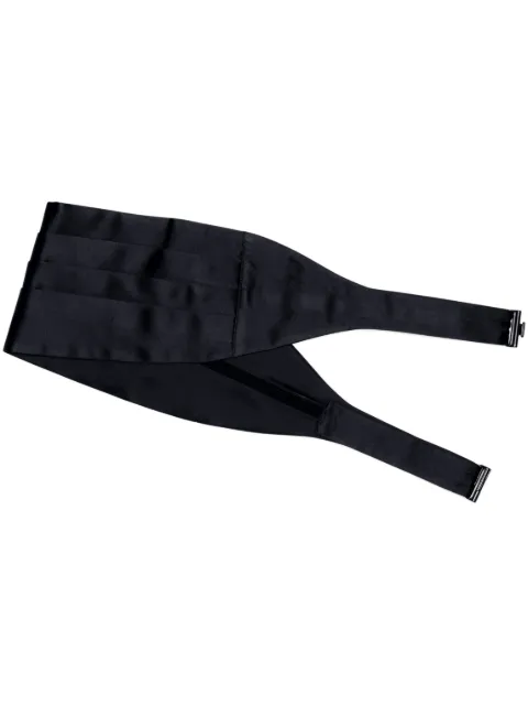 Brunello Cucinelli silk and cotton satin cummerbund Blue MR813S007C018