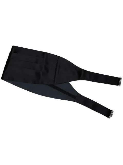 Brunello Cucinelli satin cummerbund Black MR813S007C101