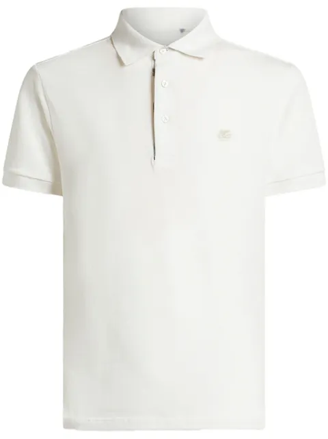 ETRO Pegaso-embroidered polo shirt White MRMD0005AC259