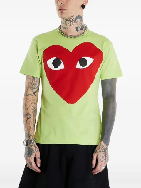 Comme Des Garçons Play cotton T-shirt Green AZT274