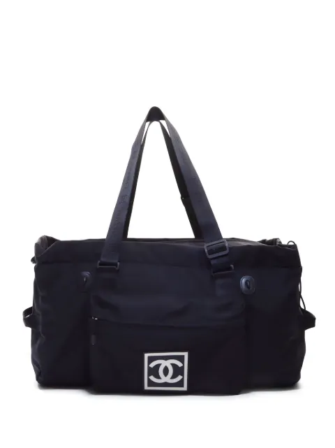 CHANEL Pre-Owned 2003-2004 Sports Line duffle bag Black FF7057