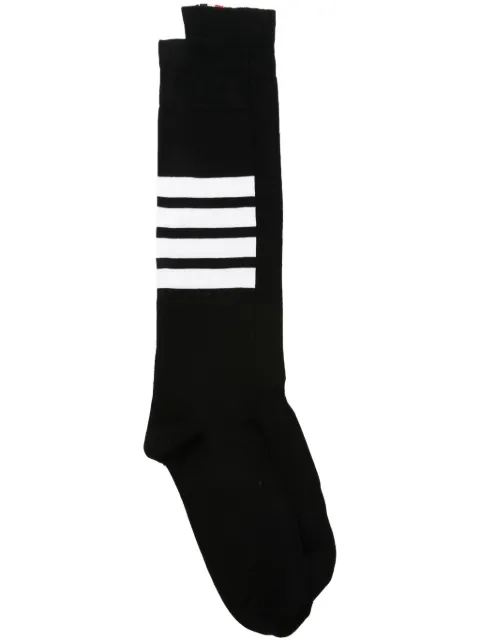 Thom Browne cotton 4-Bar over-the-calf socks Black MAS022B01690