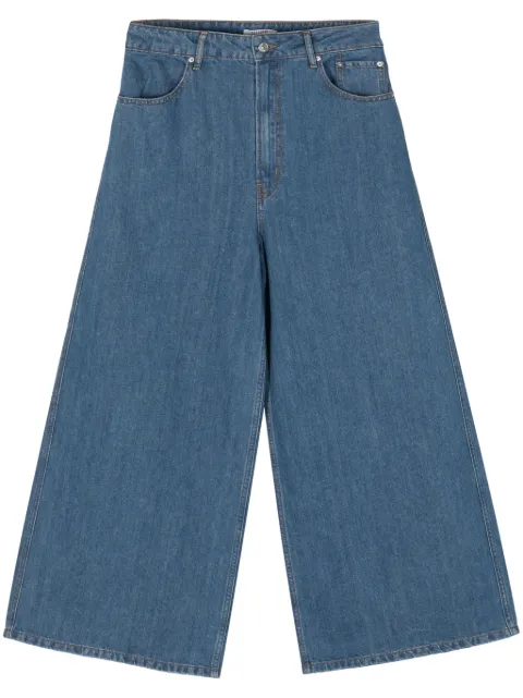 Gauchère mid-rise wide-leg trousers Blue P1243310L1000562