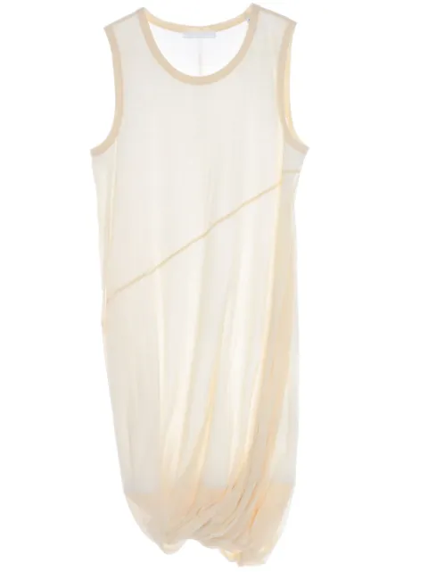 Helmut Lang Bubble sheer-overlay dress Neutrals O02HW601